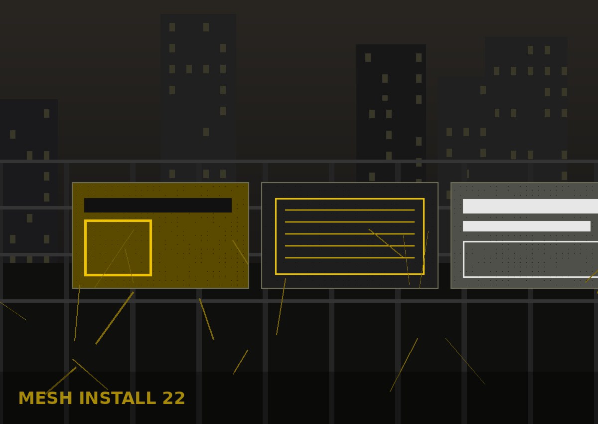 Mesh banner installation placeholder 2